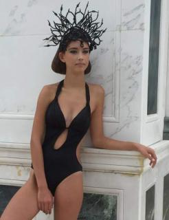 macrame plavky celé ADELA - čierna M