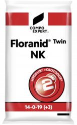 Trávnikové hnojivo Floranid Twin NK 14+0+19(+3)