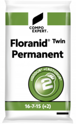 Trávnikové hnojivo Floranid Twin Permanent 16-7-15(+2+ME)