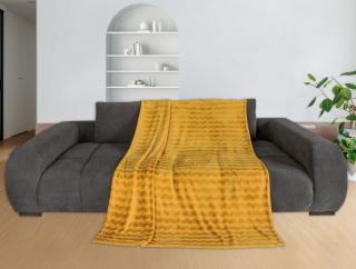 Deka Cashmere touch Nele 150x200 cm, žltá