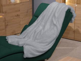 Deka Kuschelteddy 150x200 cm, strieborná