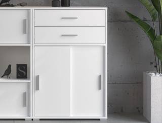 Komoda so zásuvkami Switch 68 cm, biela