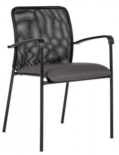 Konferenčná stolička Spider, šedá látka