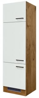 Kuchynská skriňa pre vstavanú chladničku Avila GIT60, dub lancelot/krémová, šírka 60 cm