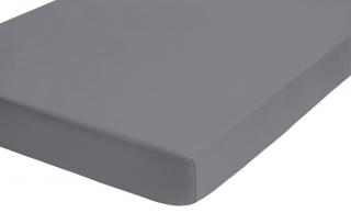 Napínacie prestieradlo Jersey Castell 180x200 cm, strieborné