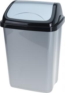 Odpadkový kôš 10 l, černo-šedý