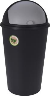 Odpadkový kôš 25 l, čierny, recyklovaný plast