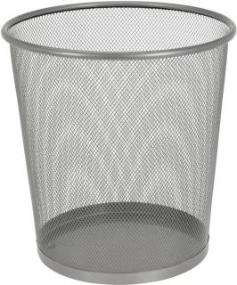 Odpadkový kôš na papier 28 cm, strieborný kov