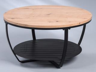Okrúhly konferenčný stolík Palermo 80 cm, dub artisan