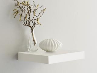 Polica na stenu Shelvy 23,5 cm, biela