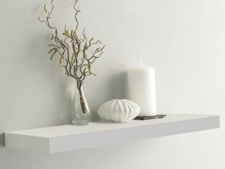 Polica na stenu Shelvy 60 cm, biela
