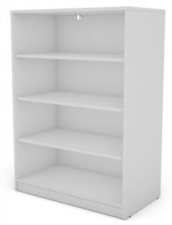 Polovysoký regál Carlos, biely, šírka 75 cm