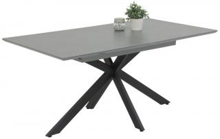 Rozkladací jedálenský stôl Chiara 160x90 cm, šedá imitácia  mramoru