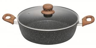 Servírovacia hlboká panvica s pokrievkou Crispy Natura Wood 28 cm