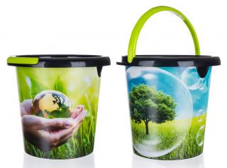 Vedierko Eco 10 l, mix dekorov