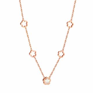 Pozlátený náhrdelník PEONY ROSE GOLD