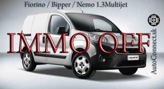 Vypnutie imobilizéra Fiorino Bipper Nemo 1.3MJD (IMMO OFF 1.3MJD 9DF 9GF)