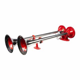 2-tónová fanfára 640mm, červená/chróm, bez kompresora