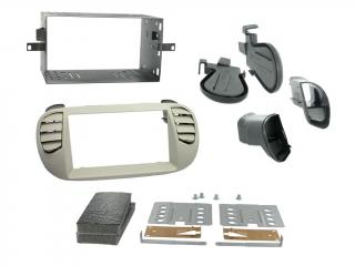 2DIN redukcia pre Fiat 500 10/2007- perleťovo šedá