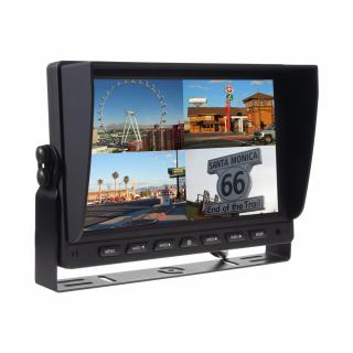 AHD monitor 9" s kvadrátorom a so 4x4PIN vstupmi