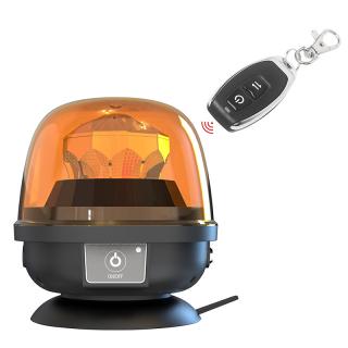 AKU LED maják, oranžový, diaľkové ovládanie, magnet, ECE R10, R65