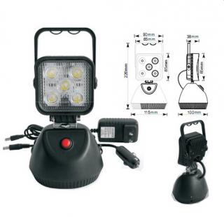 AKU LED svetlo s magnetom, 5x3W, 220x115mm