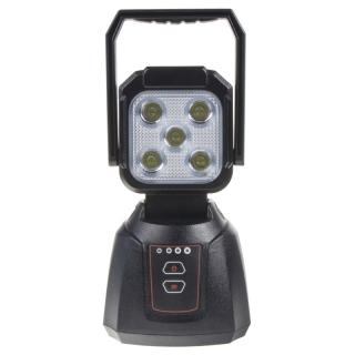 AKU LED svetlo s magnetom, biela/oranžová, 5x3W, 200x110mm