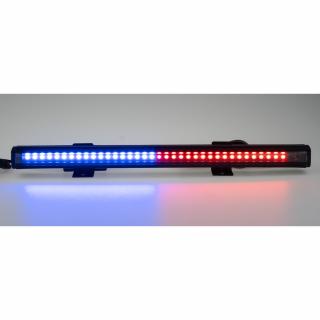 Gumové výstražné LED svetlo vonkajšie, modro-červené, 12/24V, 340mm