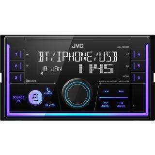 JVC 2DIN autorádio bez mechaniky/Bluetooth/USB/AUX/Multicolor
