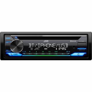JVC autorádio s CD/MP3/USB/AUX/Bluetooth pripojenie/multicolor podsvietenie/odním.panel