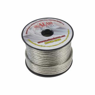 Kábel 6 mm, strieborne transparentný, 25 m bal