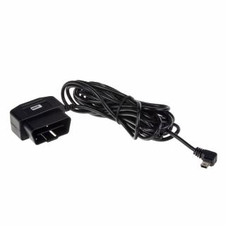 Kabeláž pre napájanie DVR kamery z OBD konektora na miniUSB
