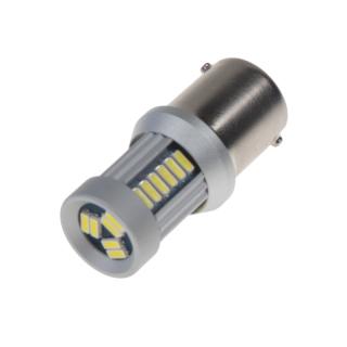 LED BA15s biela, 12-24V, 30LED/4014SMD