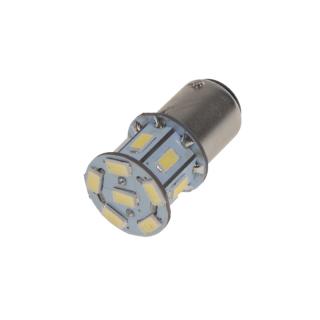 LED BA15s biela, 12V, 13LED/5730SMD