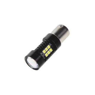 LED BA15s biela, 12V, 21LED/3030SMD