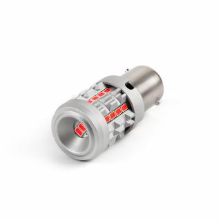 LED BA15S červená, 12V, CAN-Bus, 26LED SMD