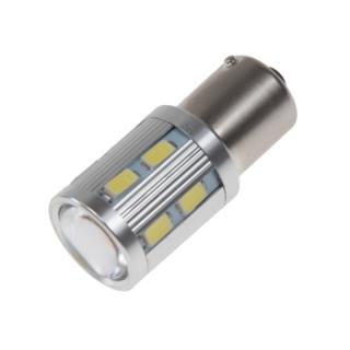 LED BAU15s biela, 12-24V, 12SMD + 3W LED