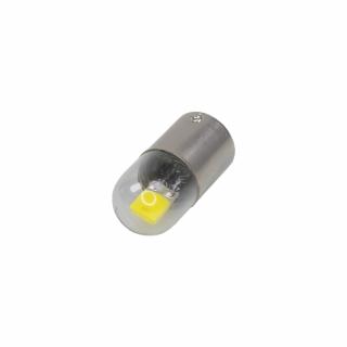 LED BAU15s biela, 12V, 1LED/COB, celosklo