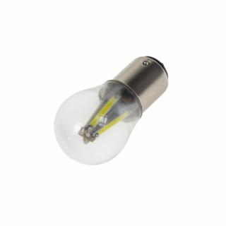 LED BAY15d biela, 12-24V, 4x COB LED