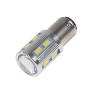 LED BAY15D biela, 12SMD 5630 + 3W LED 10-30V