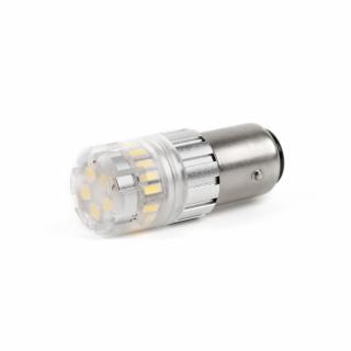 LED BAY15D biela, dvojvlákno, 12V, 23LED SMD