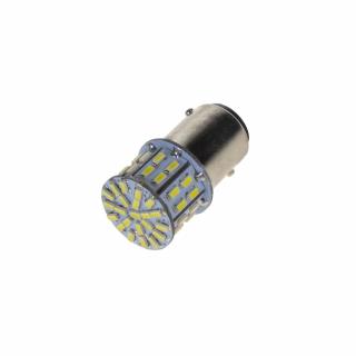 LED BAY15d biela, dvojvlákno, 12V, 50LED/3014SMD