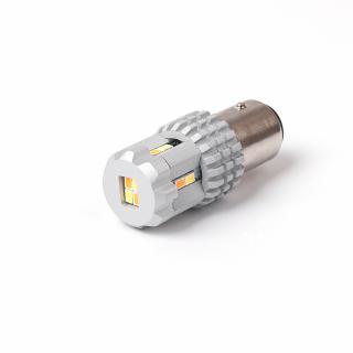 LED BAY15D biela / oranžová, 12V, 12LED SMD