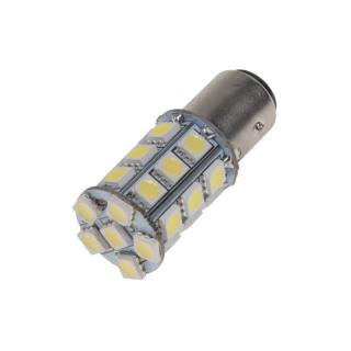 LED BAY15d (dvojvlákno) biela, 12V, 27LED/3SMD