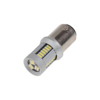 LED BAZ15d (dvojvlákno) biela, 12-24V, 30LED/4014SMD