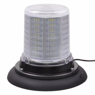 LED maják, 12-24V, 128x1, 5W biely, magnet, ECE R10