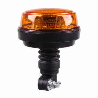 LED maják, 12-24V, 12x1W oranžový, montáž na držiak, ECE R65