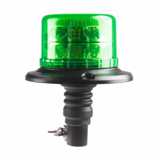 LED maják, 12-24V, 24xLED zelený, na hrot