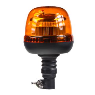 LED maják, 12-24V, 45xSMD2835 LED, oranžový, na držiak, ECE R65