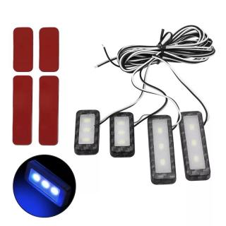 LED osvetlenie vnútorné ambientné modré, 12V, 4x svetlo